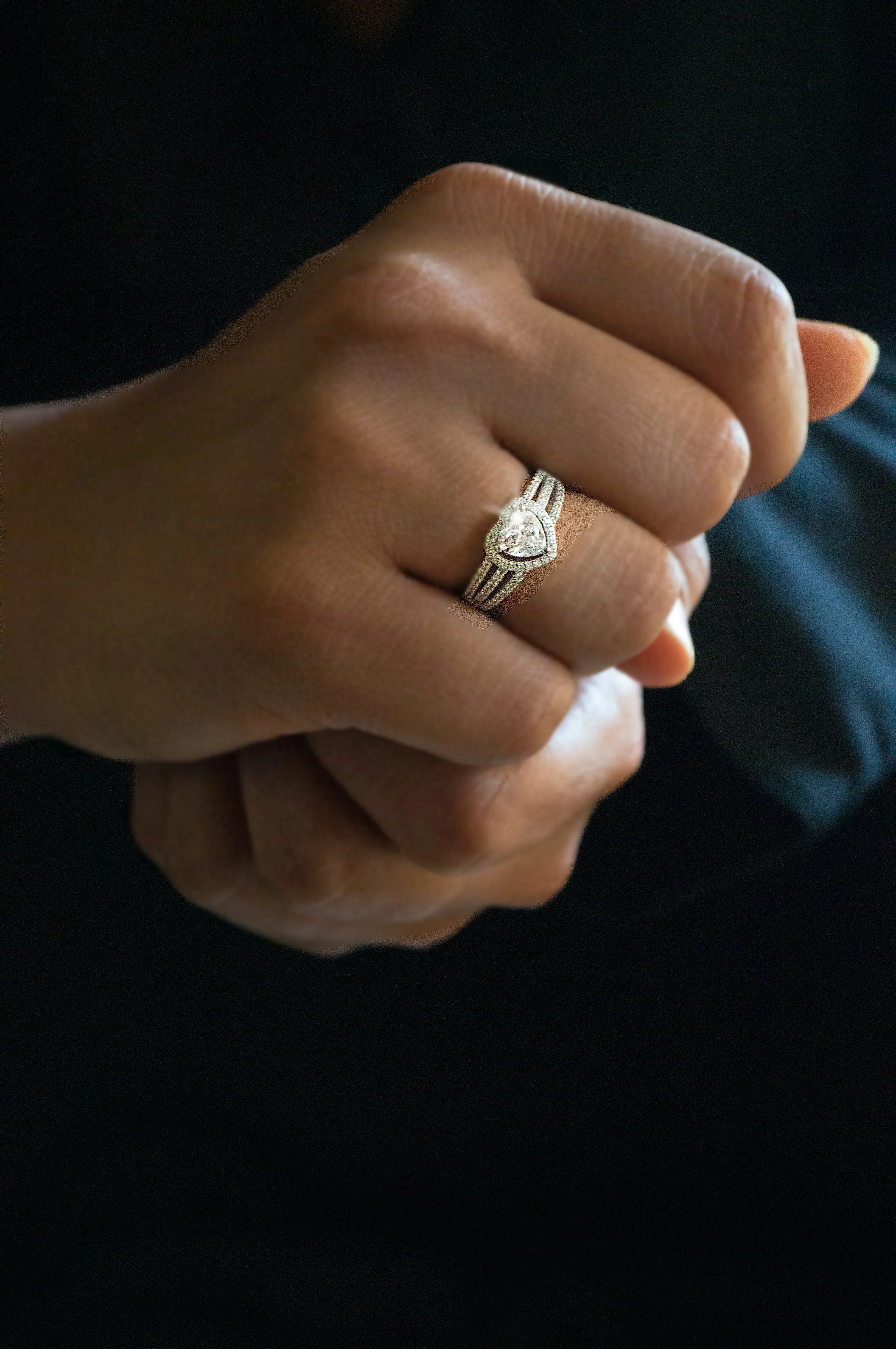 All My Heart - Solitaire Sterling Silver Statement Ring