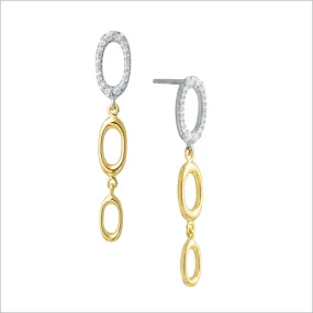 ALLEGRA 18K GOLD & DIAMOND EARRINGS