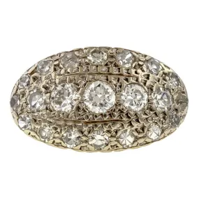 Antique Diamond Cluster Ring