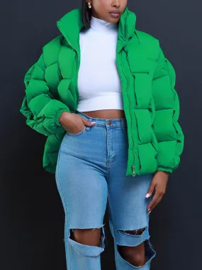 Braid Puffer Jacket