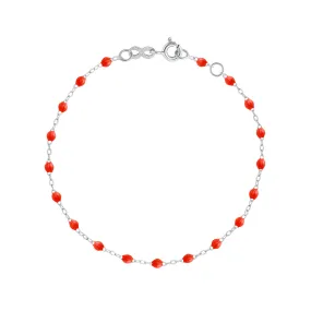 Classic Gigi Coral bracelet, White Gold, 6.7"