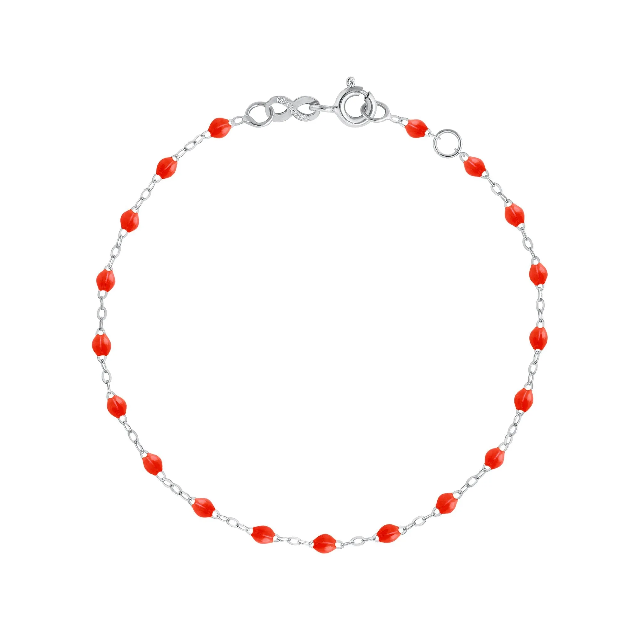 Classic Gigi Coral bracelet, White Gold, 6.7"