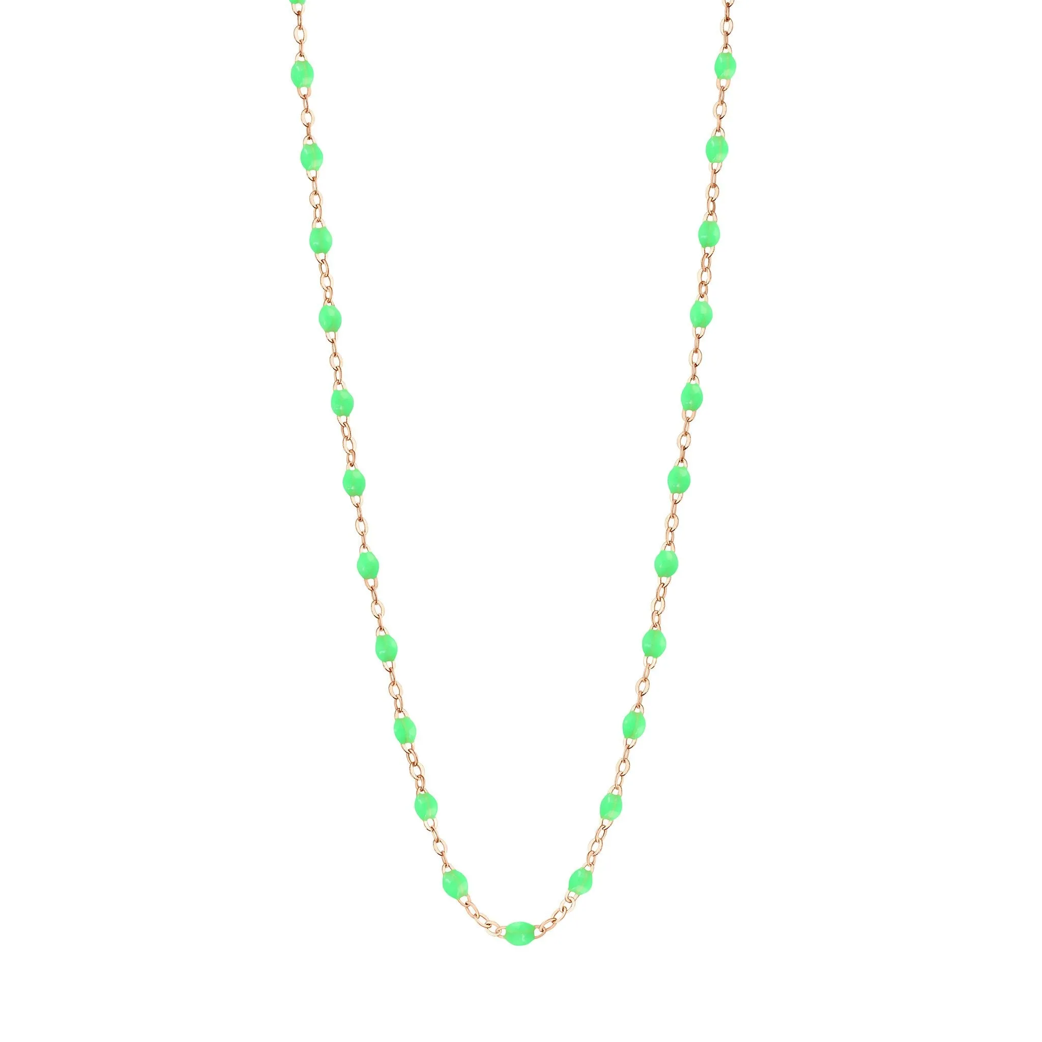 Classic Gigi Neon necklace, Rose Gold, 17.7"