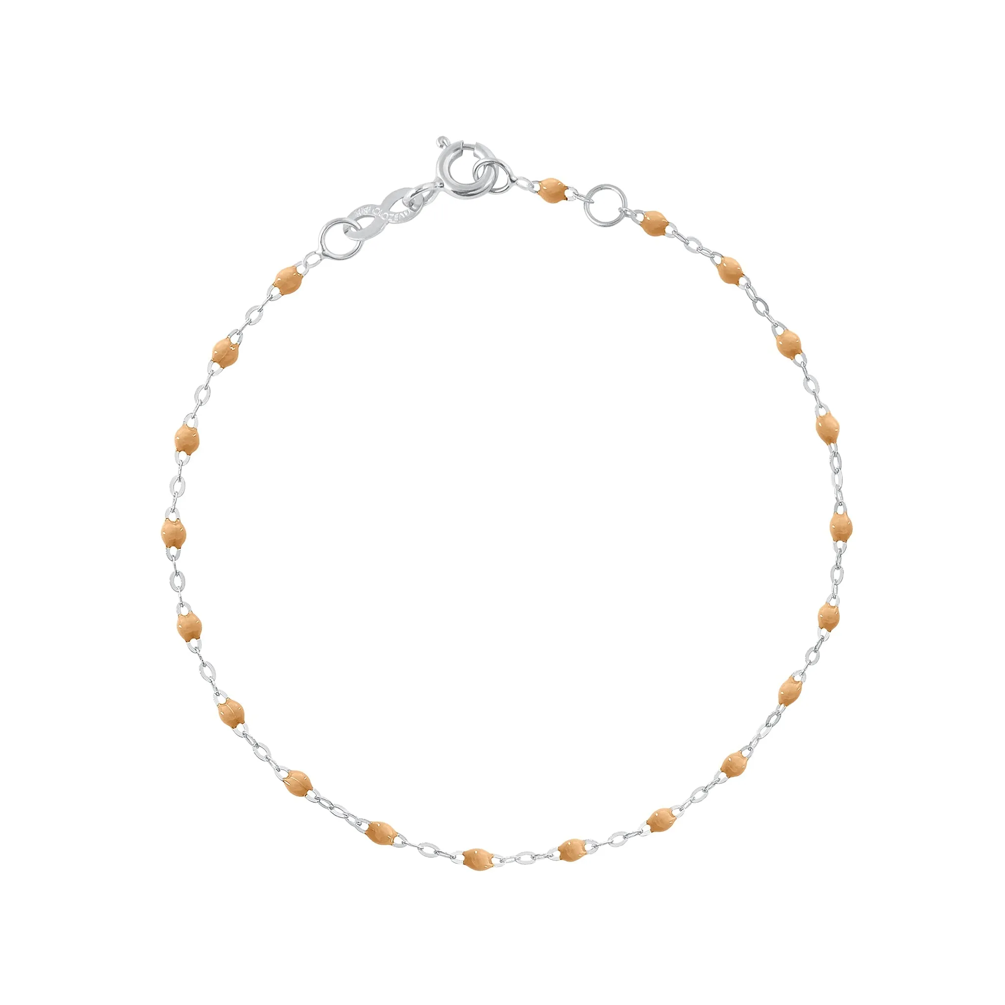 Classic Gigi Nude bracelet, White Gold, 7.5"