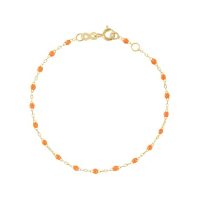 Classic Gigi Orange bracelet, Yellow Gold, 6.7"