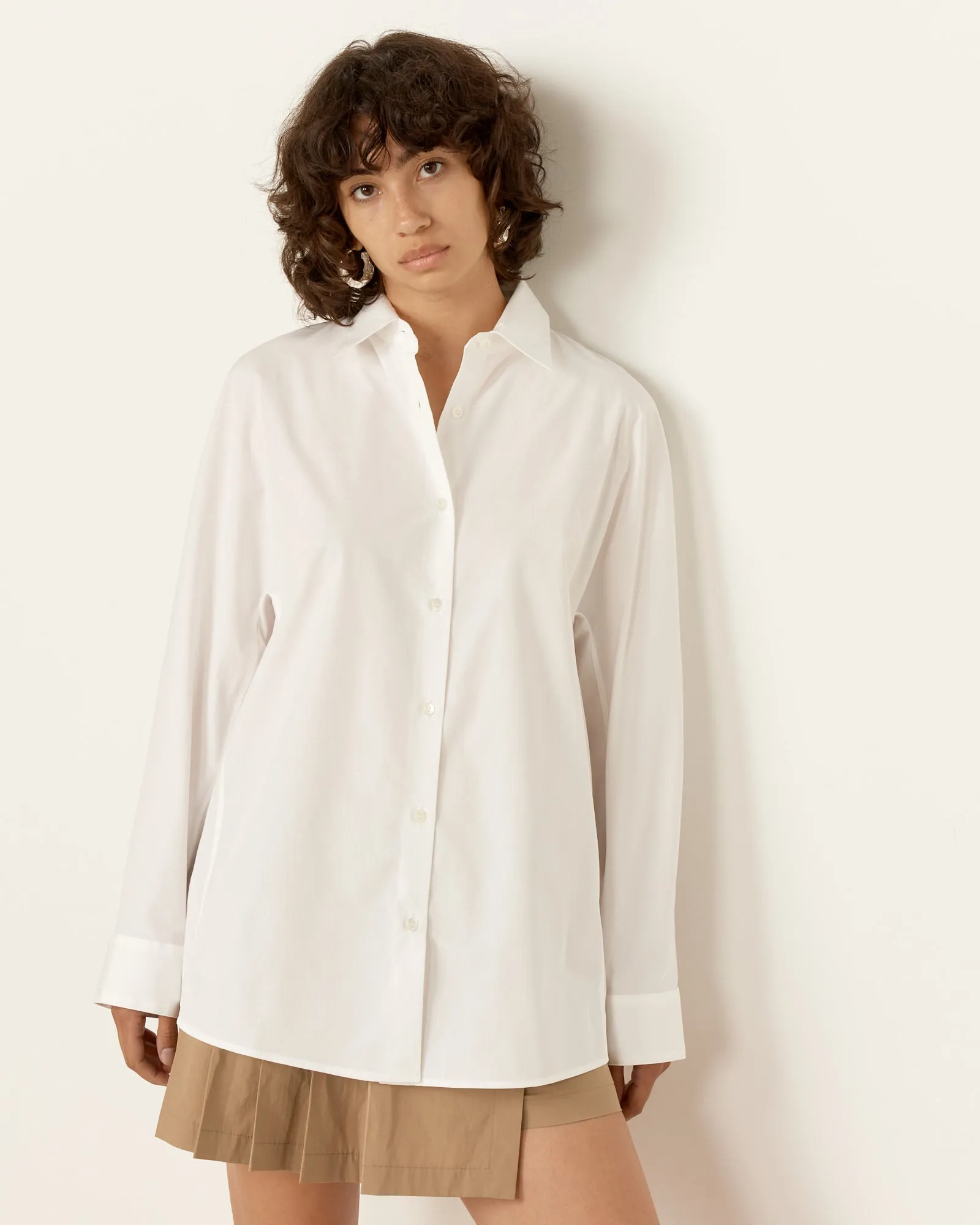 Cocoon Shirt in White