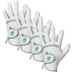 Dprofy Pro Cabretta Leather Golf Gloves 4 Units Package