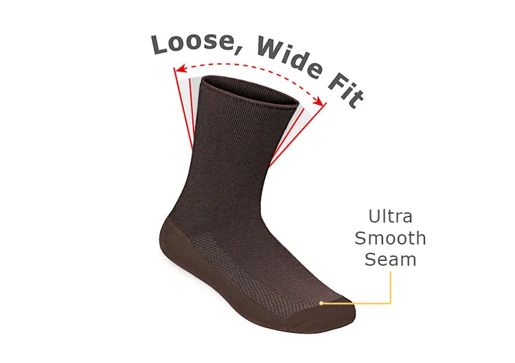 Extra Roomy Socks (Thick) - Dark Brown