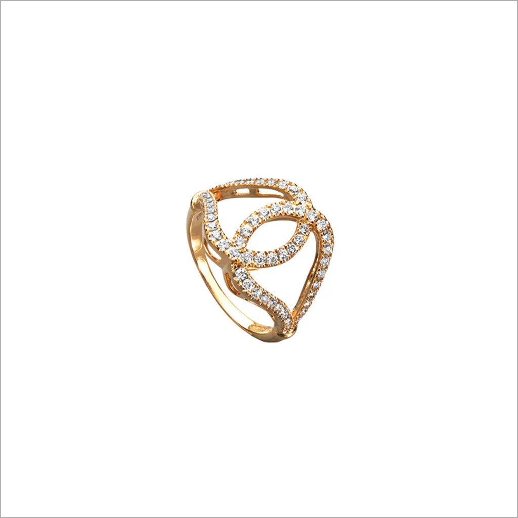 Fiamma 18K Gold & Diamond Ring