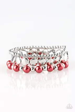 Girly Girl Glamour Bracelet - Red