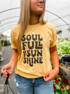 Golden Yellow {SOUL FULL OF SUNSHINE} Golden Yellow Crew Neck Tee