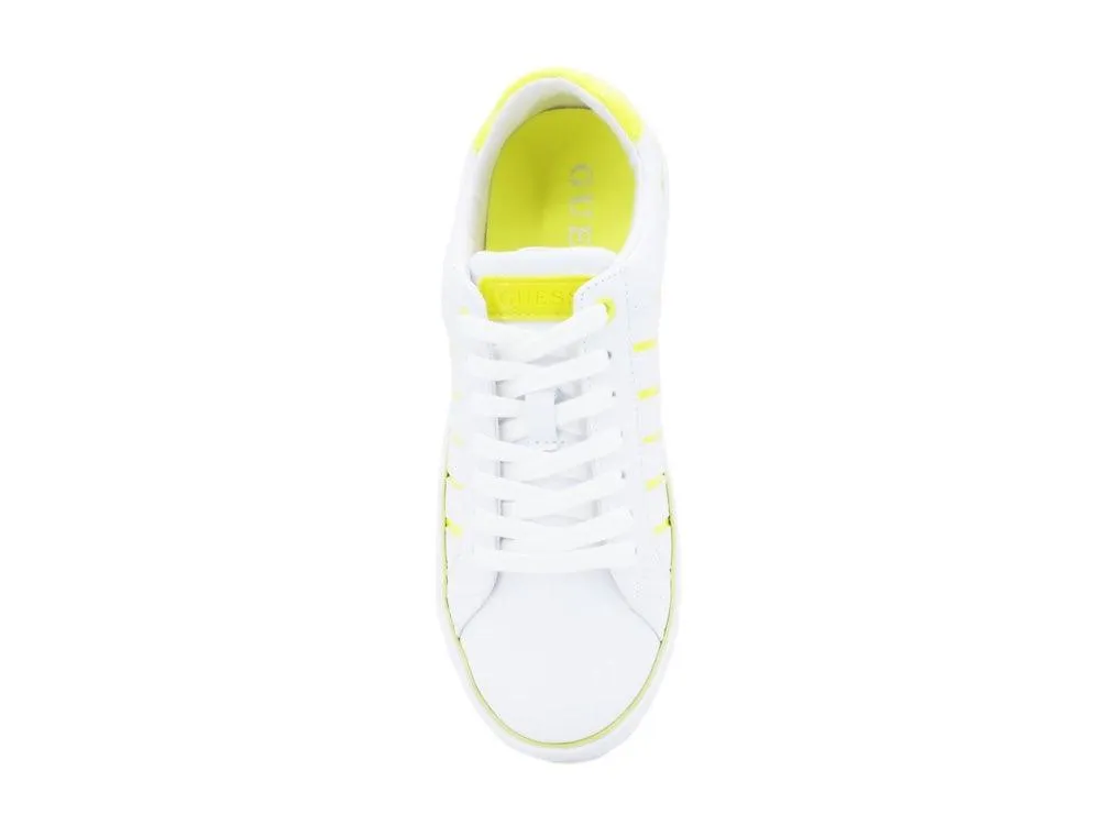 GUESS Sneaker White Yellow FL5BOLELE12