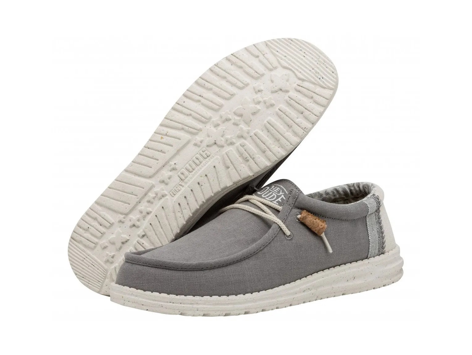 Hey Dude Scarpe Estive Uomo Wally Break Stitch Grey