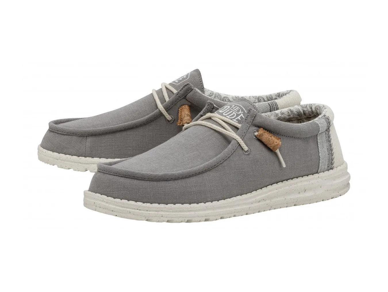 Hey Dude Scarpe Estive Uomo Wally Break Stitch Grey