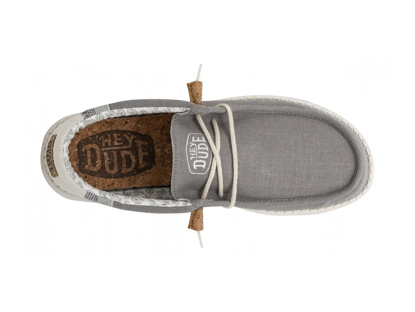 Hey Dude Scarpe Estive Uomo Wally Break Stitch Grey