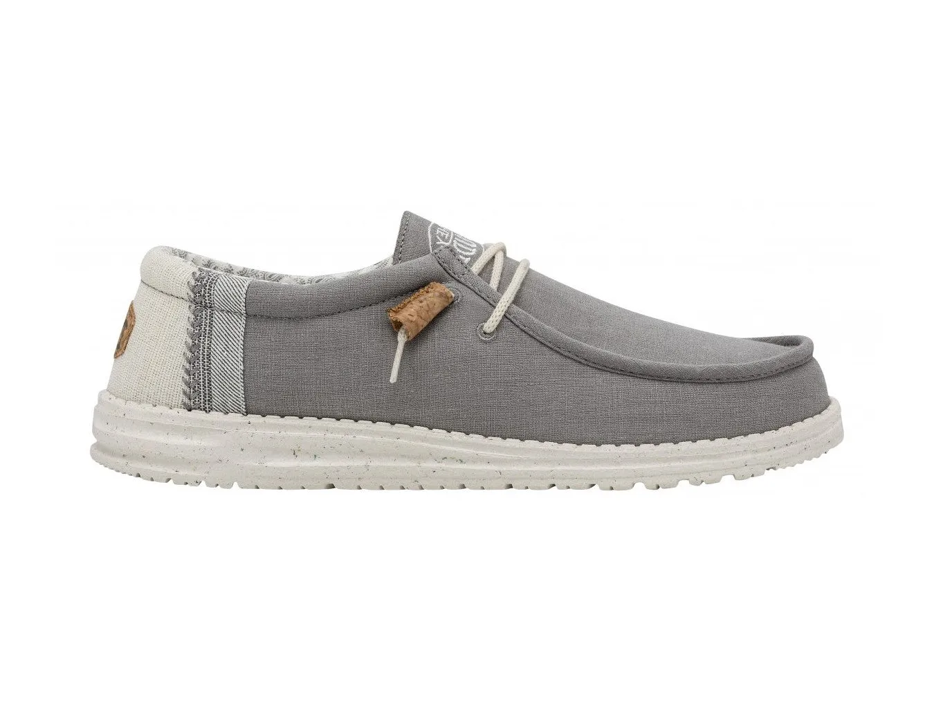 Hey Dude Scarpe Estive Uomo Wally Break Stitch Grey