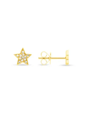 Jess Mini Star Stud Earring 14K