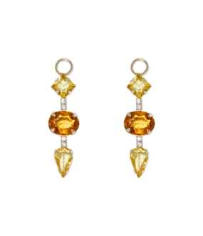 Light Topaz Huggie Charms