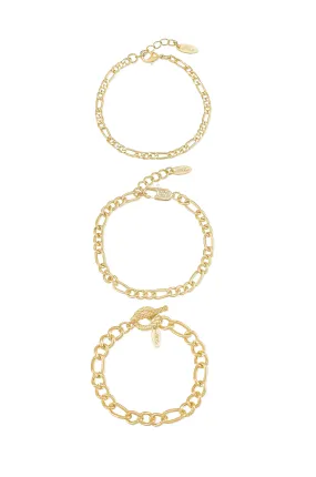 Linked Up Chain Bracelet Set