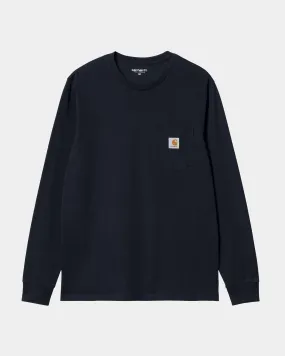 Long Sleeve Pocket T-Shirt | Dark Navy