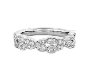 Lorelei Floral Diamond Double Twist Band