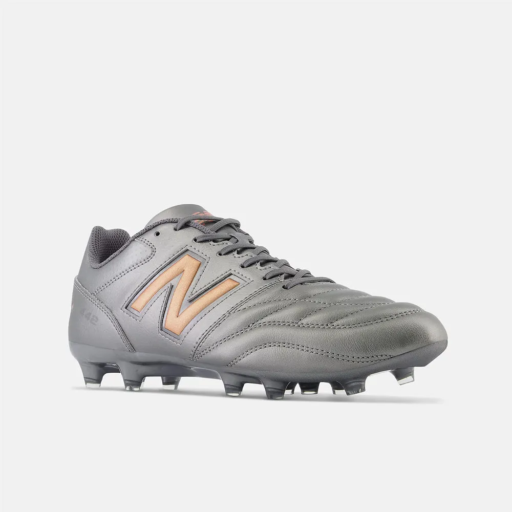 New Balance 442 V2 Team FG 2E Football Boots (Silver/Copper/Grey)