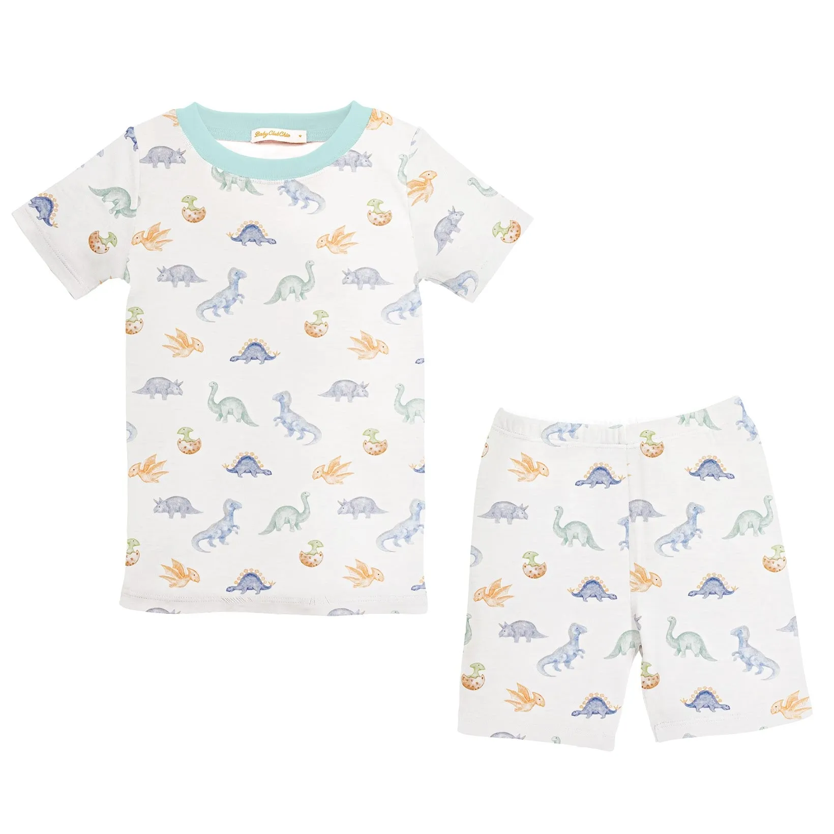 Pajama Shortie Set - Baby Dinos