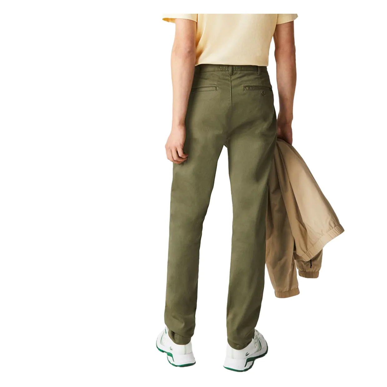 Pantaloni Lacoste Chino Slim Fit New Classic Verde