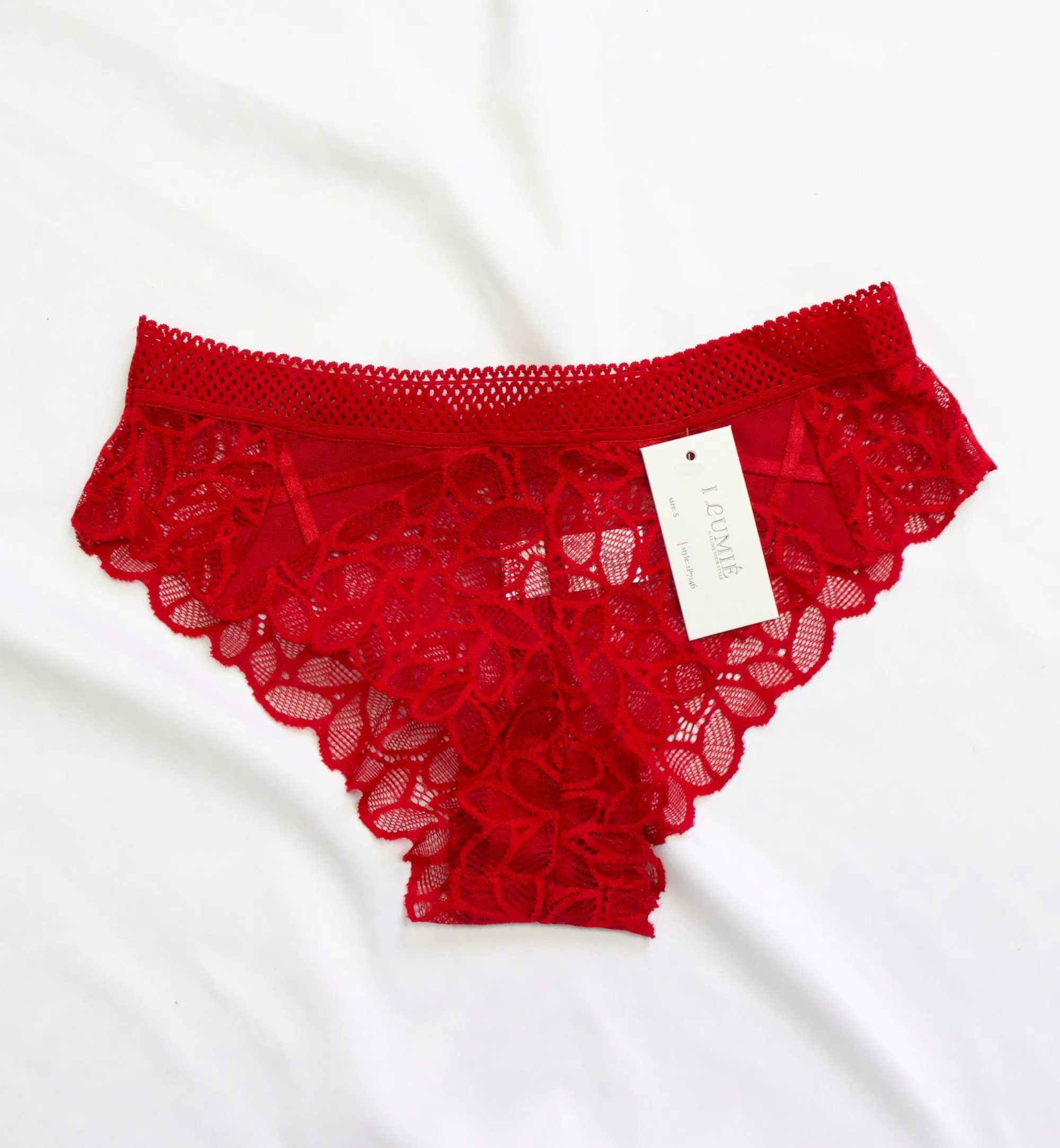 PANTY ESTILO CACHETERO DE ENCAJE IP7146