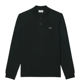 Polo Lacoste Classic Fit Maniche Lunghe Verde Scuro