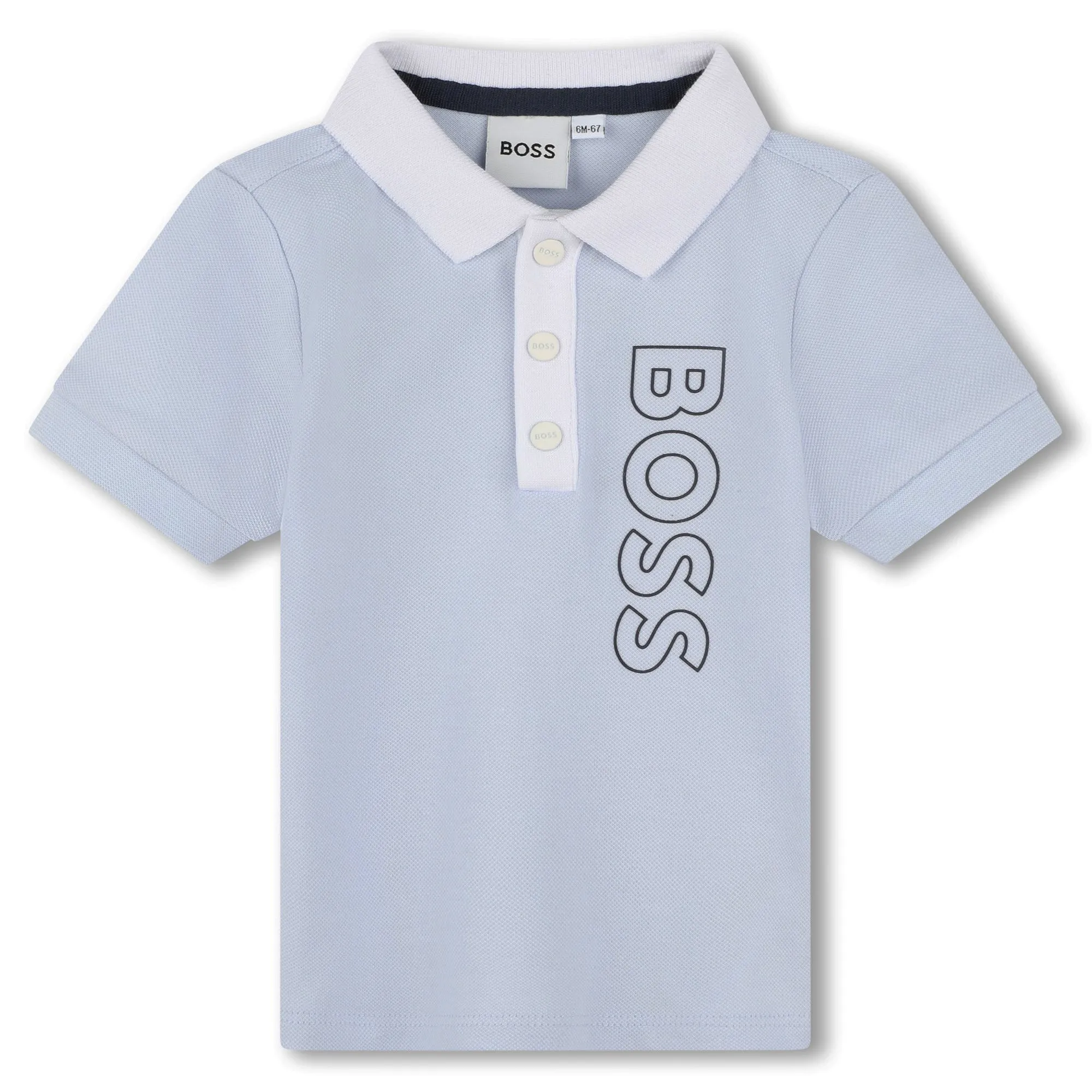 Set de para bebés short con playera Boss azul