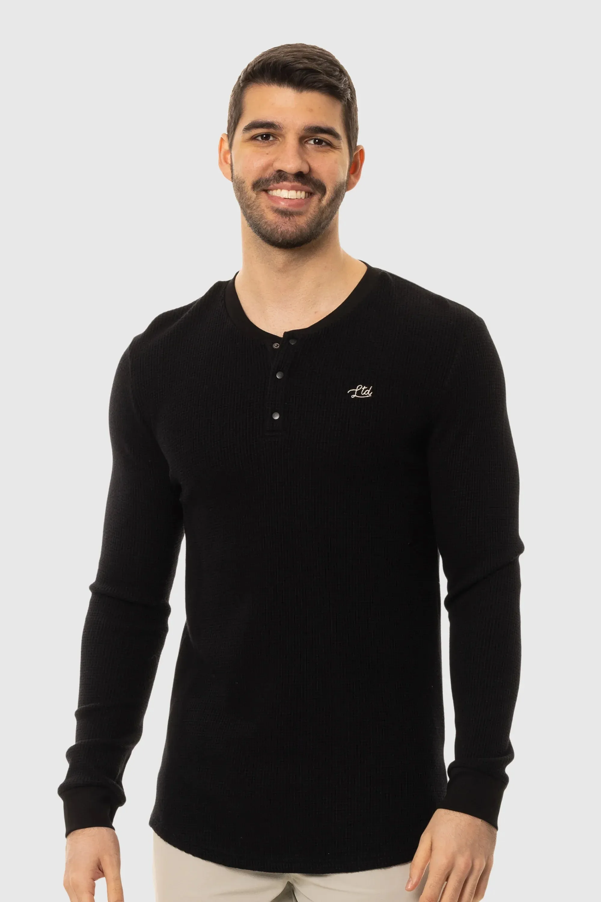 Snap Henley Long Sleeve