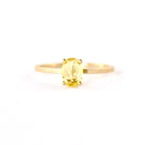 Stacking Stone with Golden Beryl Ring by Dawes Designs