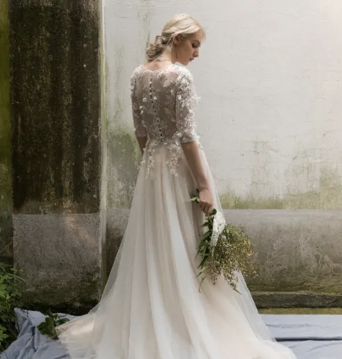 The Flynn Bohemian Wedding Gown