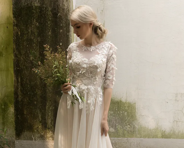 The Flynn Bohemian Wedding Gown