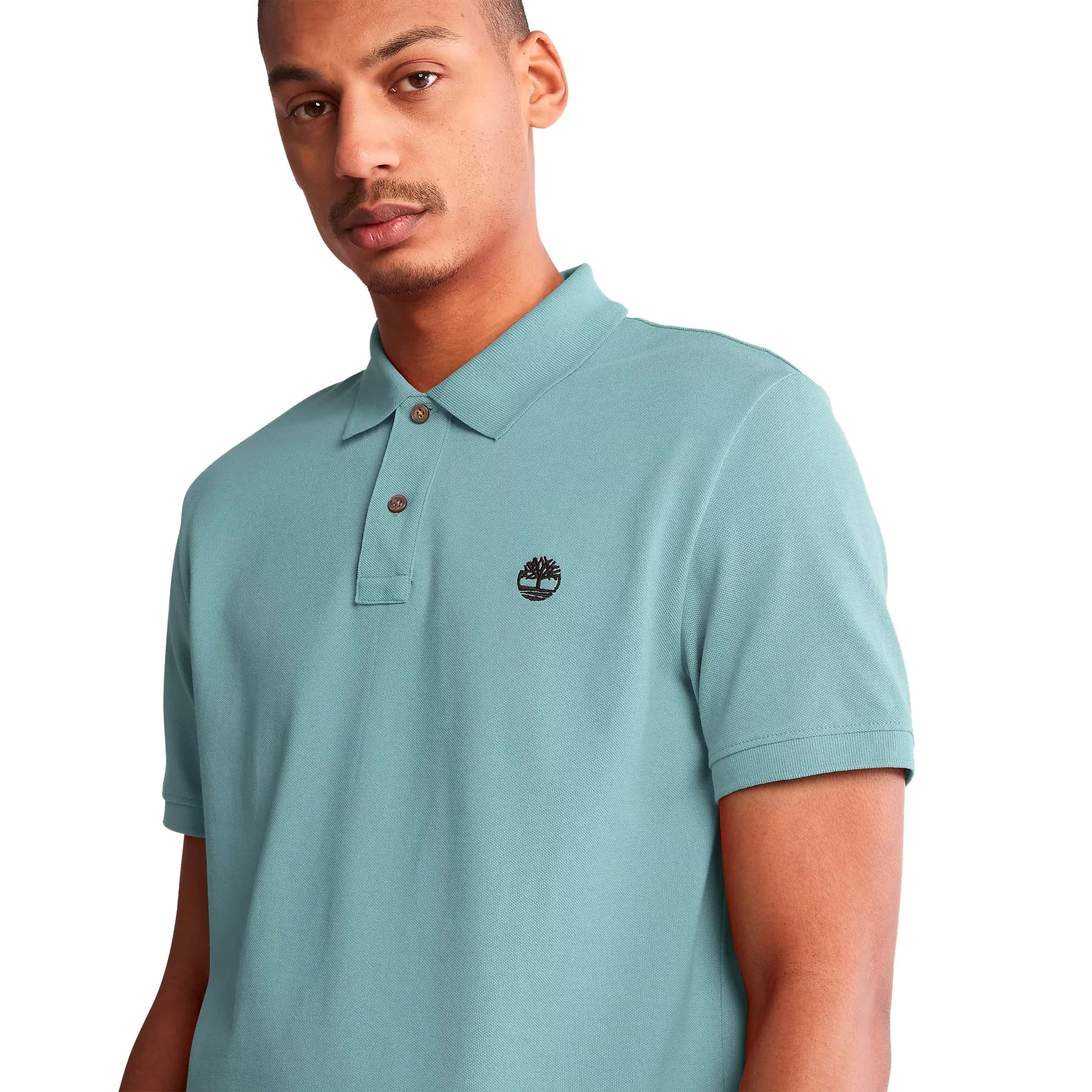 Timberland Mens Millers River Pique Polo T-Shirt - Short Sleeved