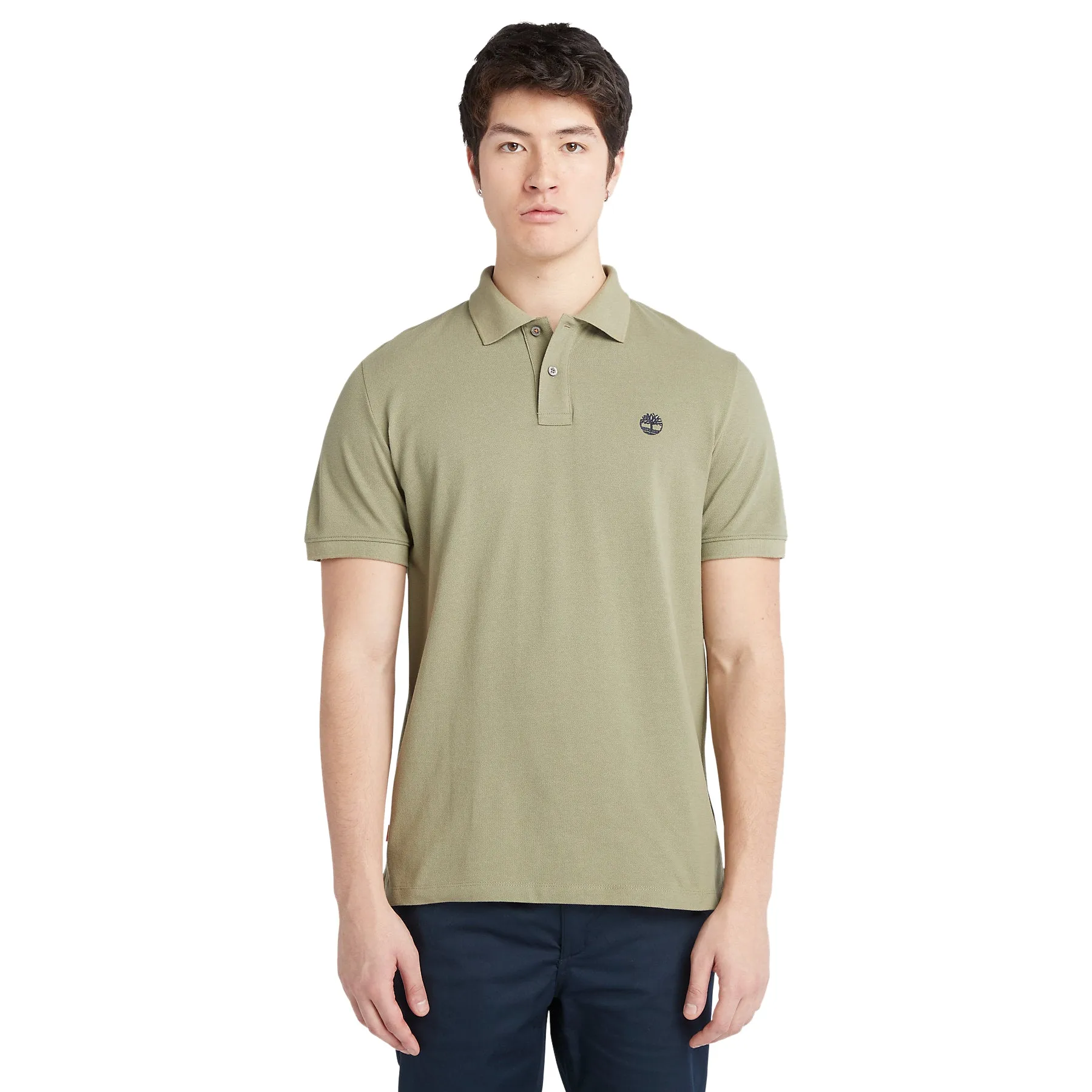 Timberland Mens Millers River Pique Polo T-Shirt - Short Sleeved