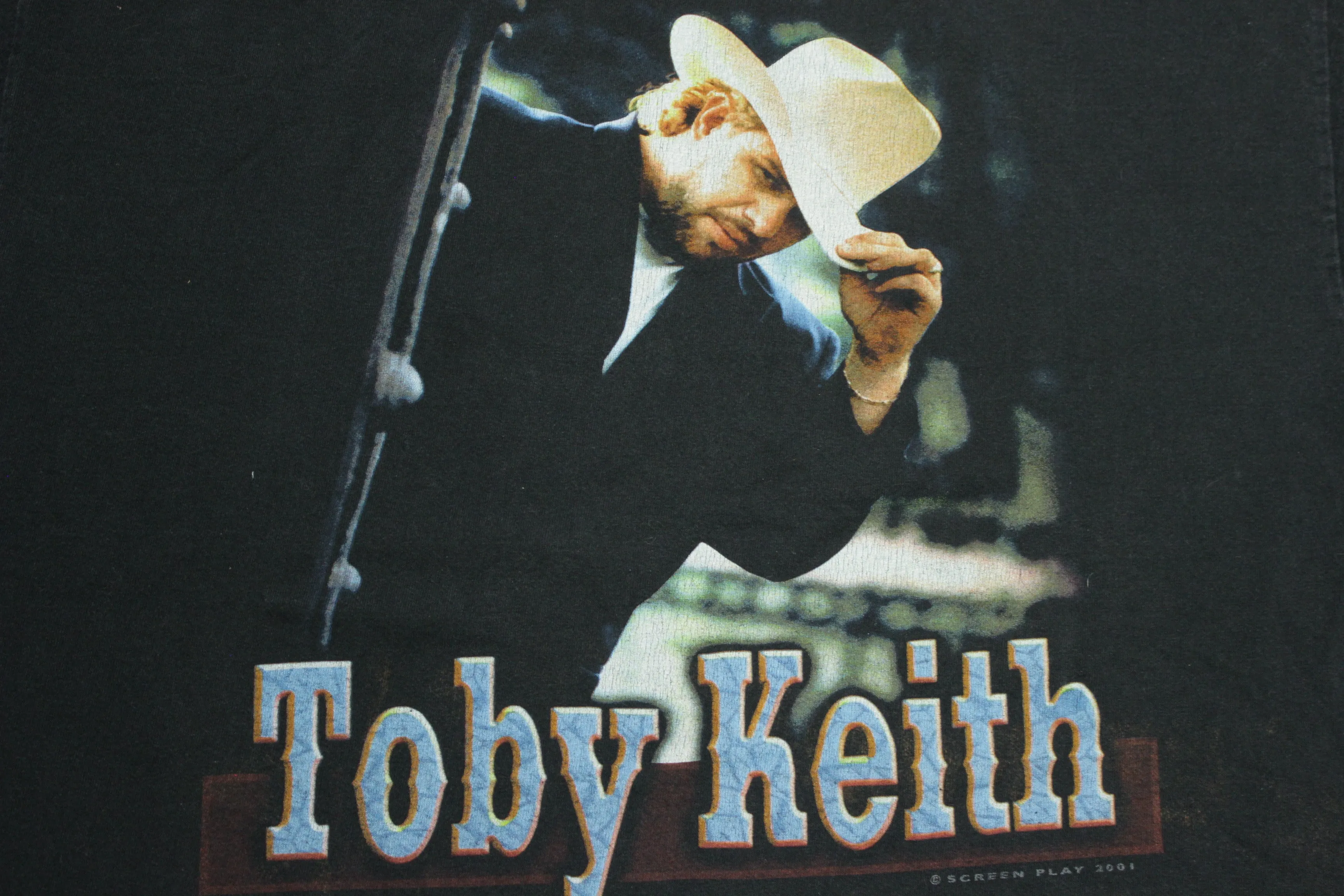 Toby Keith 2001 How You Like Me Now Vintage Country Rock Concert Cowboy T-Shirt