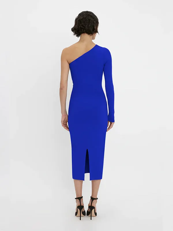 Vb Body One Shoulder Midi Dress in Colbolt