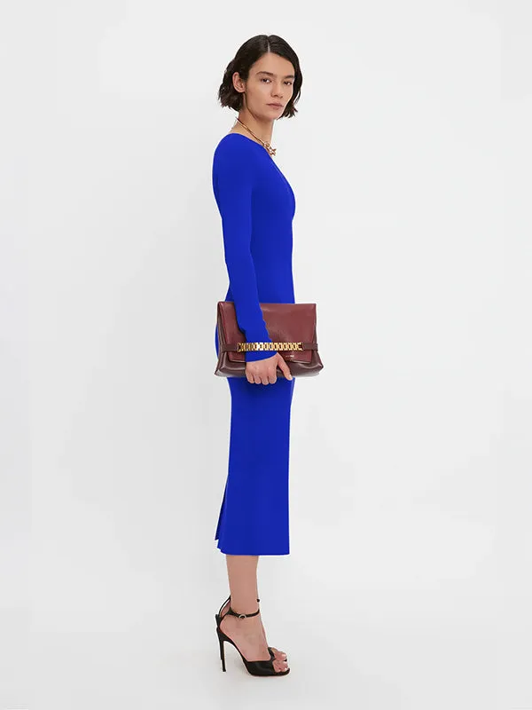 Vb Body One Shoulder Midi Dress in Colbolt