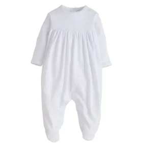 Welcome Home Layette Footie - White