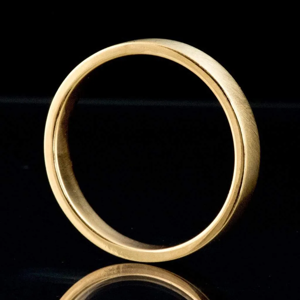 Wide Flat Modern Simple Wedding Band