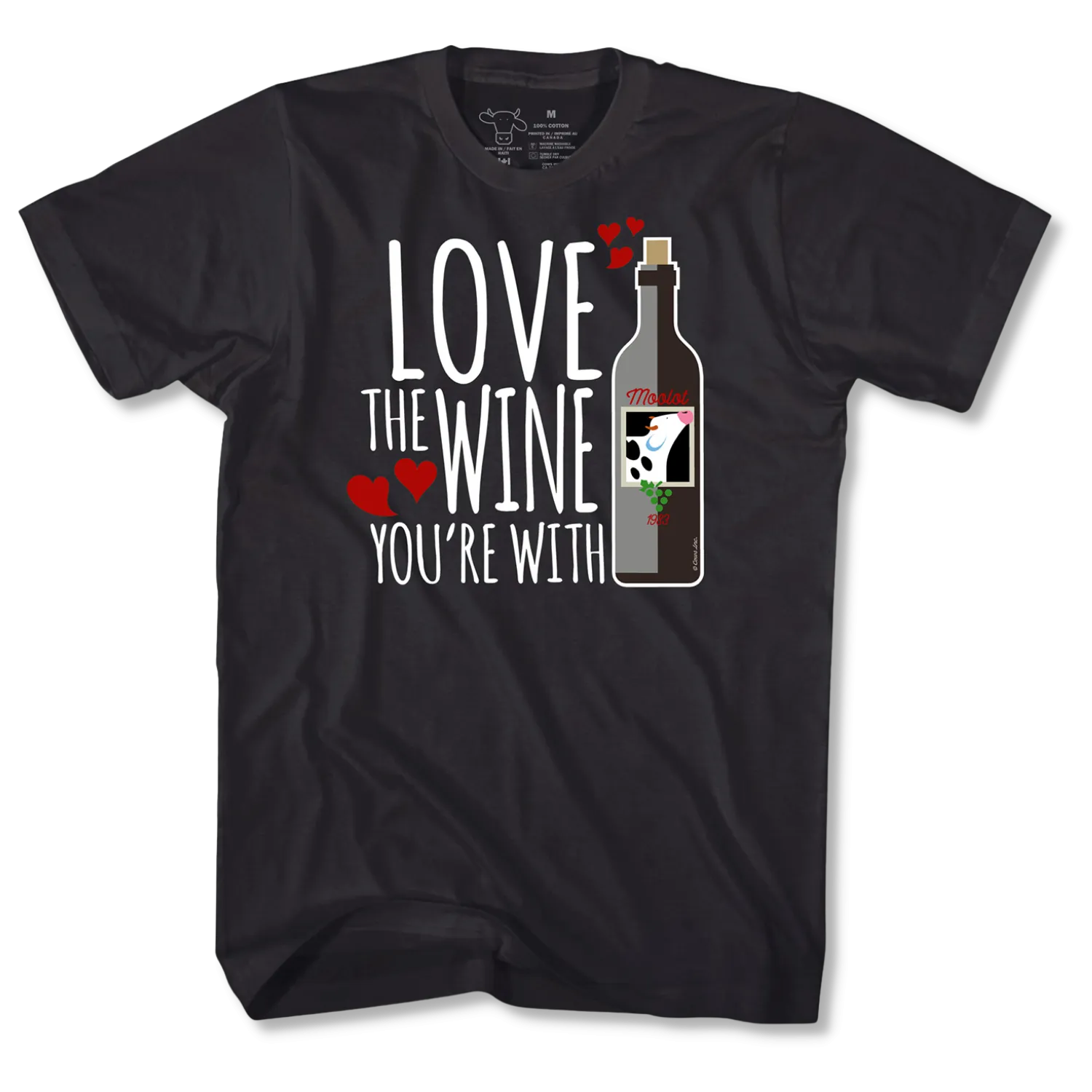 Wine COWS Classic Adult T